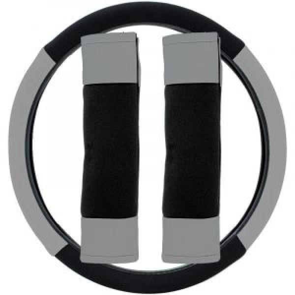 Kit cubreasientos Doral gris poliéster 11 piezas Majic